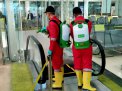 Cegah Corona, Bandara Sultan Thaha Lakukan Disinfeksi