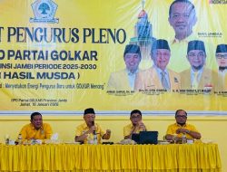 Rapat Pleno Pertama Golkar Jambi Pasca Terima SK DPP, Cek Endra: Golkar Jambi Solid dan Siap Menang 2029