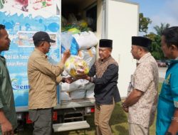 Wabup A. Khafidh Lepas Bantuan Kemanusiaan untuk Korban Bencana Solok Selatan