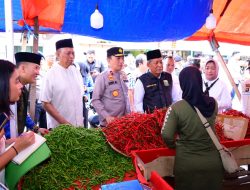 Jelang Ramadhan, Wakapolda Jambi dan Satgas Pangan Sidak Pasar Angso Duo