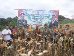 Wabup H A Khafid Bersama Kapolres Panen Raya Jagung