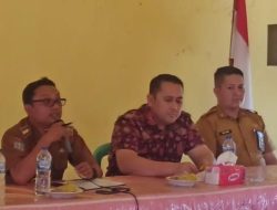 Bupati H M Syukur Rakor di Kantor Kecamatan Sungai Manau