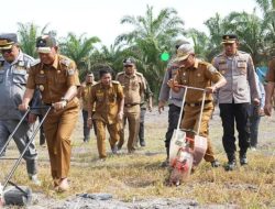 Bupati Bersama Unsur Forkopimda Tanam Jagung di Desa Mentawak