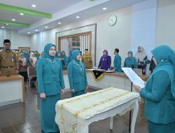Ketua TP PKK Kota Jambi Nadiyah Maulana Lantik TP PKK, Bunda PAUD dan Posyandu Tingkat Kecamatan dan Kelurahan