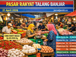Harga Cabai Rawit Merah di Pasar Talang Banjar Tembus Rp60.000 per Kg