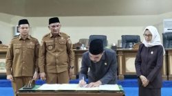 DPRD Sarolangun Sahkan Perda Pembentukan Desa Sido Mukti Kecamatan Singkut 