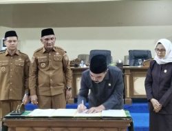 DPRD Sarolangun Sahkan Perda Pembentukan Desa Sido Mukti Kecamatan Singkut 