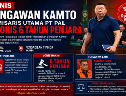 Korupsi Kredit BNI Rp105 Miliar, Komisaris Utama PT PAL Bengawan Kamto Divonis 6 Tahun Penjara