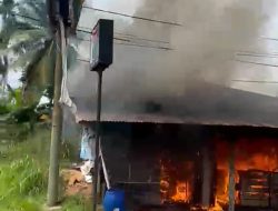 Kebakaran Hebat di Jalur Bajubang – Muara Bulian, Toko Ludes Dilahap Api