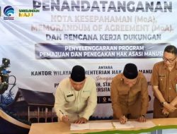 Bupati Hurmin Teken MoU dengan Kementerian HAM, Tegaskan Komitmen Wujudkan Pelayanan Publik  Berkeadilan