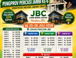 Turnamen Catur Bulanan Non Master Pengprov Percasi Jambi VI Pecahkan Rekor, 160 Pecatur Siap Bertanding di Paviliun JBC
