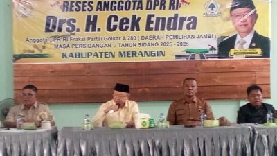 Reses di Kabupaten Merangin, Cek Endra Tampung Aspirasi Masyarakat Desa Muara Delang Tentang Infrastruktur Jalan