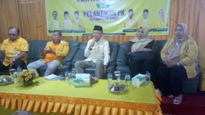 Konsolidasi Partai Golkar dan Pelantikan PK se Kabupaten Bungo, Cek Endra Beri Motivasi untuk Membesarkan Partai