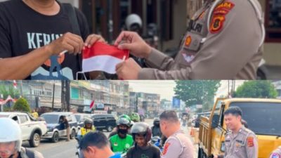 Jumat Berkah! Sie STNK Ditlantas Polda Jambi Bagikan Makanan Gratis hingga Sambangi Panti Jompo