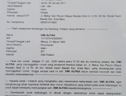Seorang ibu rumah tangga asal Kenali Asam Bawah, Kota Baru, Jambi dilaporkan hilang sejak 6 hari lalu. Hingga saat ini keberadaannya belum diketahui.