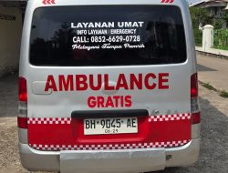 Kabar baik untuk warga! Layanan Ambulance Gratis “Layanan Umat” resmi beroperasi.