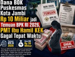 Dana BOK Puskesmas Kota Jambi Rp10 Miliar Jadi Temuan BPK RI 2026, PMT Ibu Hamil KEK Disorot