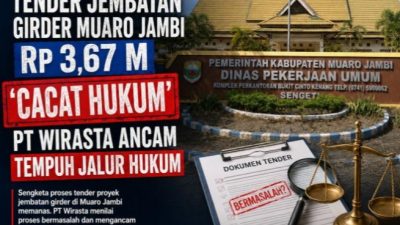 Tender Jembatan Girder Muaro Jambi Rp3,67 M Disorot: 24 Perusahaan Mundur, HPS Nyaris Sama dengan Pagu