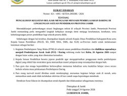 Heboh Surat Edaran Sekolah Daring, Kadis Kominfo Jambi: Itu Tidak Benar