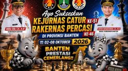 Kejurnas Catur ke-51 Digelar di Serang, PERCASI Jambi Siapkan Atlet Lewat Seleksi Berjenjang