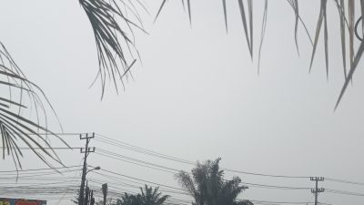 Mendalo gerimis warga berharap jadi awal.berakhirnha kabut asap yang menyesahkkan