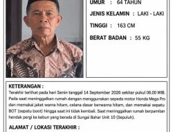 Kakek 64 tahun di Palmerah Jambi hilang saat hendak ke kebun di sungai Bahar