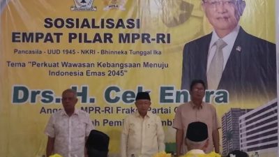 Cek Endra Sosialisasi Empat Pilar MPR RI Bersama Ormas Hasta Karya di Jambi, Perkuat Wawasan Kebangsaan Menuju Indonesia Emas 2045