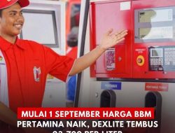 Mulai 2 September, Harga BBM Pertamina Naik Lagi, Dexlite Tembus Rp23.700/Liter