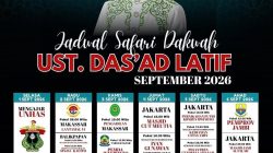 Safari Dakwah Sepanjang September, Ustaz Das’ad Latif Akan Mengisi Kajian di Jambi, Malaysia Hingga TNI AD
