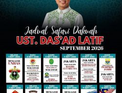Safari Dakwah Sepanjang September, Ustaz Das’ad Latif Akan Mengisi Kajian di Jambi, Malaysia Hingga TNI AD