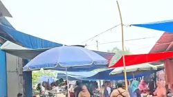 Di terjang kabut asap tebal pasar tradisional murai Tembesi tetap ramai