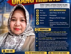 Misterius! Ibu Rumah Tangga di Tanjab Timur Jambi Hilang Bersama Sopir dan Mobil Avanza