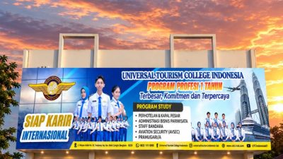 Lembaga Pendidikan Pariwisata Universal Tourism College Indonesia Cetak SDM unggul, berdaya saing global & siap berkarir dalam & luar negeri.