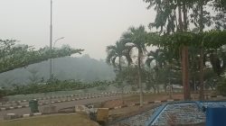 Kabut asap  pekat jarak pandang terbatas ispu tembus 254 sangat tidak sehat 