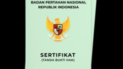 BERITA KEHILANGAN SERTIFIKAT TANAH HAK MILIK 